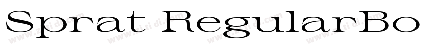Sprat RegularBold字体转换
